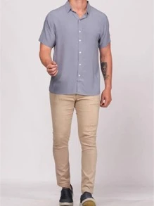 Men Shirts - Grey - View 4
