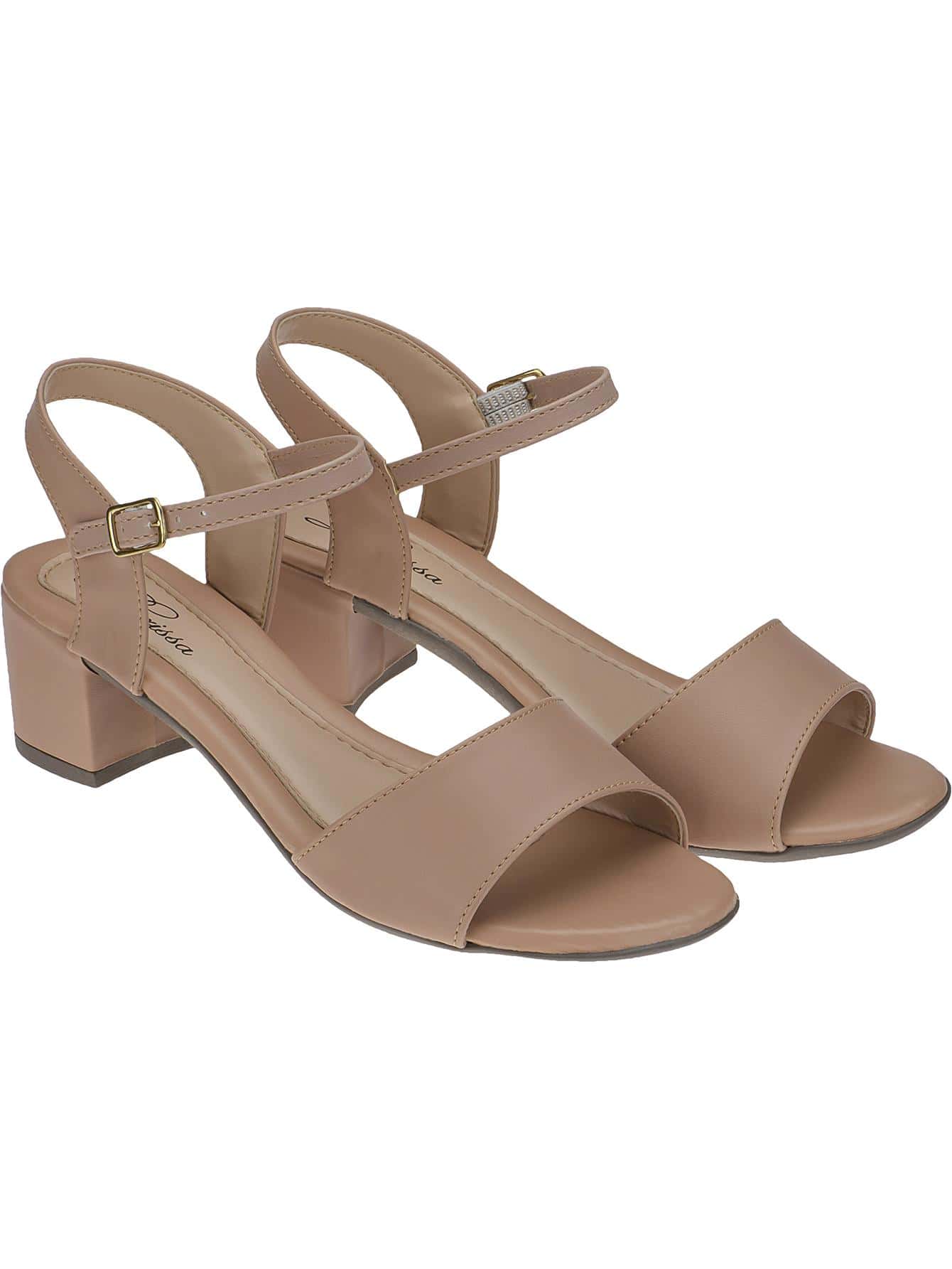 Women Heeled Sandals - 米色 - 查看 1