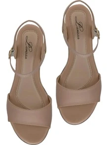 Women Heeled Sandals - 米色 - 查看 2