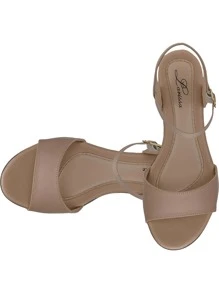 Women Heeled Sandals - 米色 - 查看 3