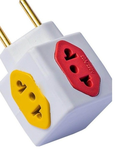 Adaptador em Cubo Tomada 10a Benjamin Padrão Novo E Antigo com