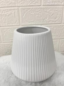 Vaso de ceramica lindo para decoração - Branco - Visão 1