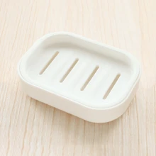 1入組雙層肥皂現代塑膠肥皂支架適用於家庭 - 白色 - 查看 1