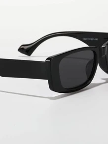 Kính thời trang gọng vuông nam - màu đen - Xem 2