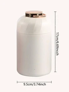 1pc Stainless Steel Insulated Lunch Box - White - View 2