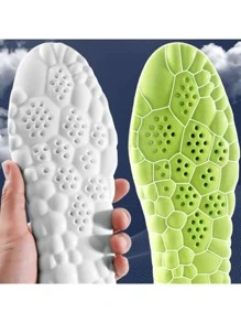 1 cặp đế giày thoáng khí giảm thiểu độ nảy, phụ kiện thường ngày màu xám cho giày - Xám - Xem 8