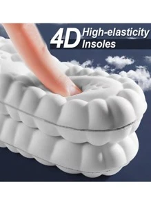 1 cặp đế giày thoáng khí giảm thiểu độ nảy, phụ kiện thường ngày màu xám cho giày - Xám - Xem 3