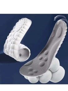 1 cặp đế giày thoáng khí giảm thiểu độ nảy, phụ kiện thường ngày màu xám cho giày - Xám - Xem 4