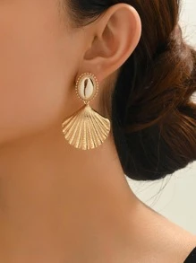 Hoa tai vỏ sò - Vàng - Xem 1