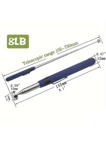 1pc Retractable Pickup Stick, 2/5/8LB Magnetic Pickup Pen, Pen Shaped Pickup Tool, Telescopic Magnet, Tools For Men