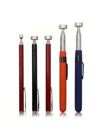 1pc Retractable Pickup Stick, 2/5/8LB Magnetic Pickup Pen, Pen Shaped Pickup Tool, Telescopic Magnet, Tools For Men