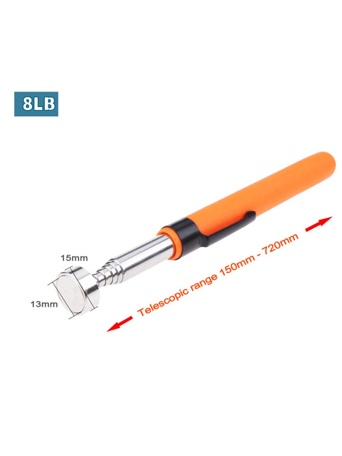 1pc Retractable Pickup Stick, 2/5/8LB Magnetic Pickup Pen, Pen Shaped Pickup Tool, Telescopic Magnet, Tools For Men - Multicolor - View 6