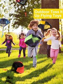 3入組不纏結拋出降落傘,帶士兵模型的戶外飛行降落傘,手拋降落傘作為聚會禮物 - 彩色 - 查看 6