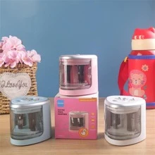 1 Hướng Dẫn Sử Dụng Gọt Bút Chì Nghiên Cứu Tặng Tự Động Vẽ Tự Động 2 Lỗ Gọt Bút Chì Điện Ga - Hồng - Xem 2