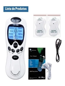 按摩和放鬆裝置電脈衝療法機,按摩肌肉刺激器機,緩解肌肉,背部,肌腱炎症治療裝置 - 白色 - 查看 2