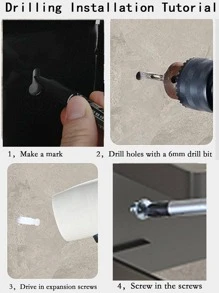 1 Bạc Thép Không Gỉ Treo Tường Giấy Vệ Sinh Có Giá Để Đồ, Giá Đỡ Giấy Vệ Sinh Đa Năng Hiện Đại Cho Phòng Tắm - Bạc - Xem 5