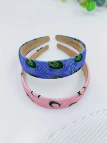 2入組圖案髮箍 - 彩色 - 查看 4