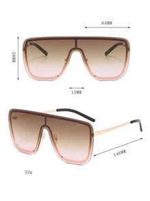 平頂形太陽眼鏡 - 漸層 - 查看 4