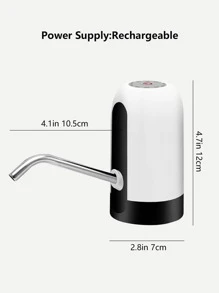 1 Máy Bơm Nước Uống Tự Động ABS, Máy Bơm Nước Uống Hiện Đại Cho Gia Đình - trắng - Xem 3