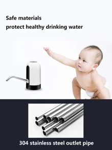 1 Máy Bơm Nước Uống Tự Động ABS, Máy Bơm Nước Uống Hiện Đại Cho Gia Đình - trắng - Xem 4