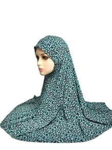 Flower Print Hijab - Multicolor - View 3