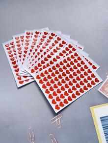 Nhãn dán hình trái tim màu đỏ, nhiều kích cỡ khác nhau, lý tưởng để làm phần thưởng cho mẫu giáo. Hình dán trái tim đầy màu sắc để khen ngợi học sinh tiểu học. Miếng dán tự dính hoạt hình. - Đỏ - Xem 2