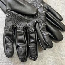 Kyncilor 1 par Guantes con cremallera negro poliéster protección contra el frío exterior - Negro - Ver 6