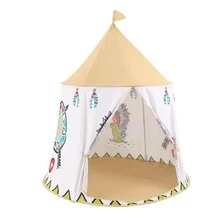 Carpas redondas portátiles para niños, casa de juegos para niños, juguetes al aire libre, castillo, regalos-HotFashion HOT SALE - Blanco - Ver 9