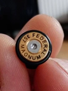 1pc Letter Detail Ear Gauge - Silver - View 7