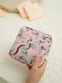 Mẫu lá Băng vệ sinh Túi lưu trữ Dây kéo di động Polyester Băng vệ sinh sinh viên Ký túc xá đại học Essentials, Stuff Bag - Nhiều màu - Xem 5