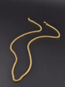 Men Minimalist Chain Necklace For Daily Decoration For A Stylish Look - Yellow Gold - View 3