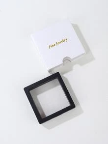 4入组/套方晶鋯石裝飾純銀首飾套裝 - 藍色 - 查看 9