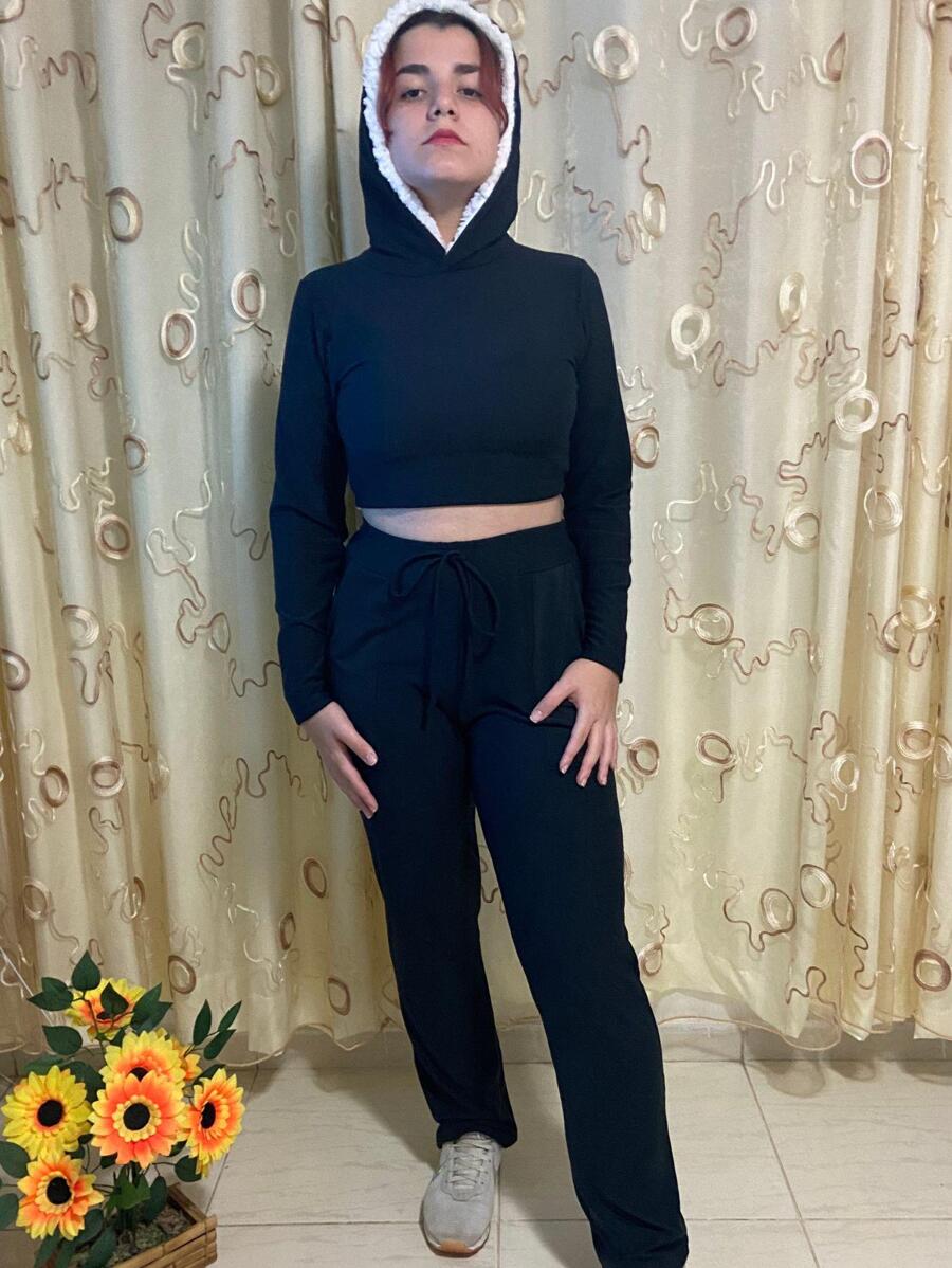 Women Two-piece Outfits - 黑色 - 查看 1