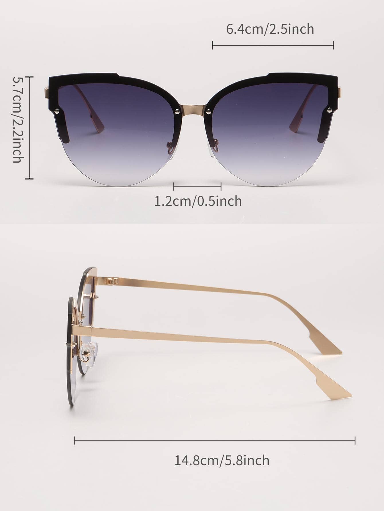Rivet Detail Sunglasses Elegant Sunglasses Beach Sun Glasses Beach