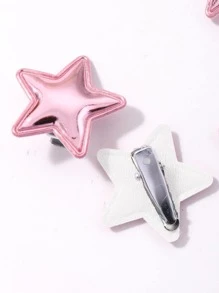 10 chiếc kẹp tóc thiết kế ngôi sao - Hồng - Xem 3