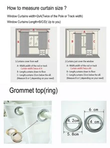1 PC Cao Cấp Sang Trọng Phong Cách Châu Âu Lớn Rỗng Biệt Thự Cà Phê Vàng Màn Tuyn - Vàng - Xem 6