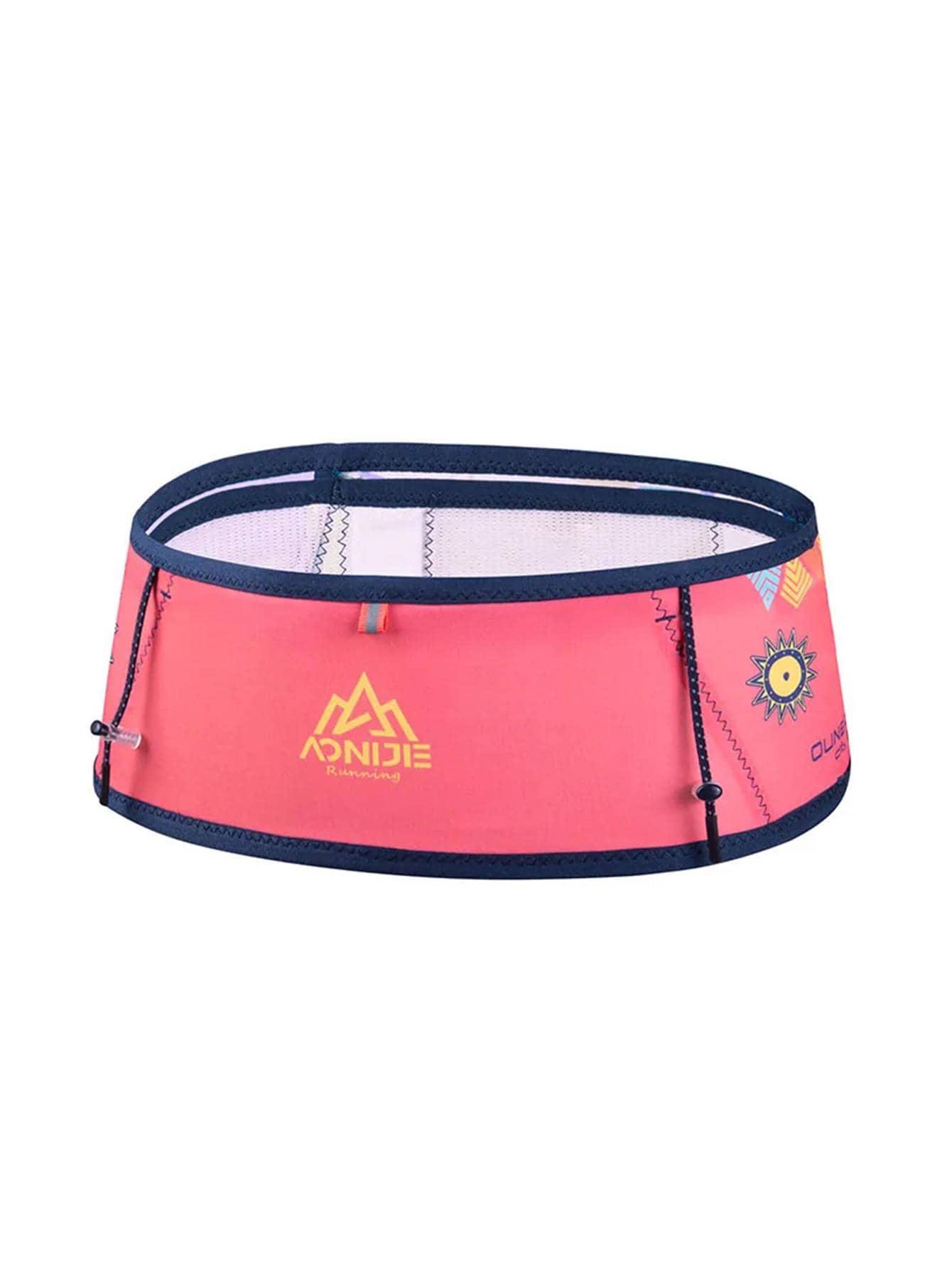 AONIJIE 1 pieza Bolso para correr geométrico & con estampado de letra con diseño con cordón - Rosa coral - Ver 1