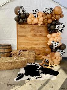 10/20pcs Black White Cow Print Latex Balloons 12 Inches Farm Animals Decoration Balloons Theme Birthday Party Supplies Kids Gift,Christmas - Multicolor - View 7