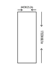 1pc Solid Color Door Curtain - Dark Grey - View 6