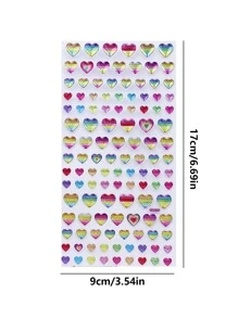 1 Họa Tiết Trái Tim Các Loại Miếng Dán, Miếng Dán Trang Trí Đa Năng Cho Thủ Công DIY, Tay Tài Khoản Trang Trí - Hồng - Xem 4