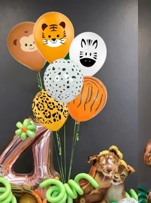 10/20/100 stuks feestballonnen met bosdierenthema, geschikt voor feestdagen, feesten, kamperen, tuindecoratie en verjaardagsvieringen