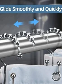 6入組鐵浴簾掛鉤