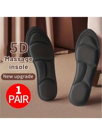 5d 海绵鞋垫透气舒适，缓解疼痛，按摩和缓解脚痛，适合高跟鞋和鞋垫