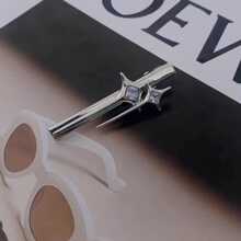 1/12pcs Silver Star Hair Clips, Casual Fashion Versatile Accessories, Hair Accessories - Silver - View 4