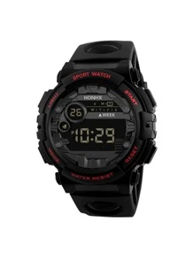 Reloj Hombre Digital - Rojo - Ver 1