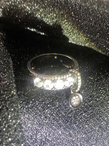 Vanel Vintage Cổ Điển Vòng Mặt Dây Chuyền, Sang Trọng Nữ Trang Sức Nhẫn Tặng Cho Vợ, làm Quà - màu đen - Xem 2
