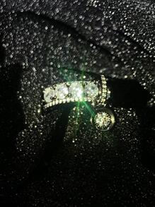 Vanel Vintage Cổ Điển Vòng Mặt Dây Chuyền, Sang Trọng Nữ Trang Sức Nhẫn Tặng Cho Vợ, làm Quà - màu đen - Xem 6