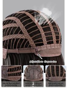 7JHH WIGS 自然渐变金色长波浪合成假发带刘海适合女士女孩日常使用派对角色扮演 - 漸層 - 查看 6