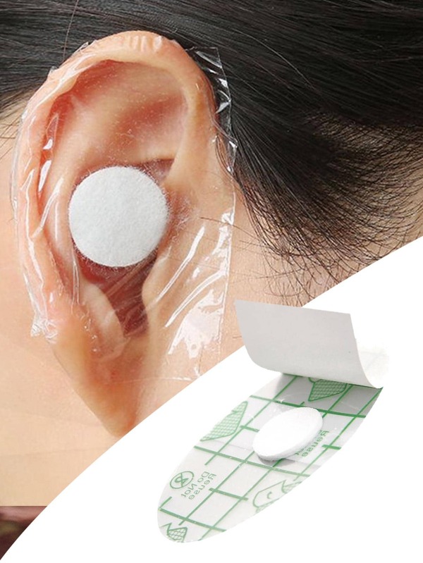 20pcs/set Clear Ear Protector, Minimalist Disposable Waterproof Ear