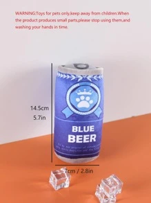 1pc Realistic Plush Beer Can Cat/Dog Lover Gift And Dog/Cat Mom Love Pet Doll With Sound, Suitable For Cat Lover And Cat Mom Loves And Dog Lover And Dog Mom Loves, For Interactive And Companion Play - Royal Blue - View 8